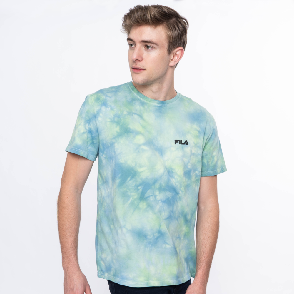 Fila Tričká Panske Zelene / Modre - Mono Noose Tie Dye Vypredaj - Slovakia 54129-OBJL